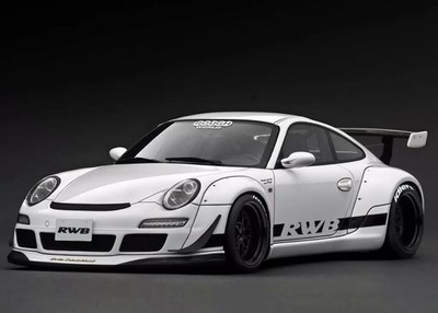 Ignition Modell 1/18 RWB Porsche 997 GT3 weiß Diecast Auto Neu IG3779