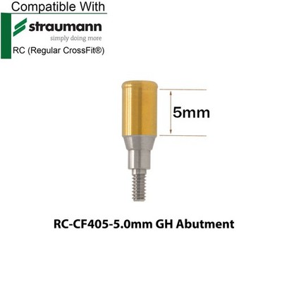 Dental RC Overdenture Locator Abutments 3/4/5mm & Male Cap Kit Fit Straumann ITI