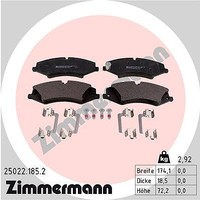 Zimmermann Bremsbelagsatz, Scheibenbremse Vorderachse FüR Land Rover