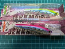 Jerk Magic Discontinued Minnow Set of 2 Pink/Green Hologram Topwater Lures