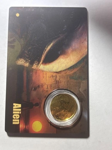 Alien Gold Coin 1/200 Troy Ounce Collectible Gold Round Novelty Bullion Display