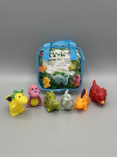 Dinosaur Bath Toy Lot Of 6 Assorted