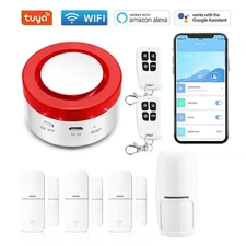 Smart WIFI Wireless Security Alarm System Home Burglar Motion Door Sensor Lot