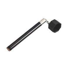 Pool Cue Chalk Holder   2-in-1 Billiard Accessory with Pool Black Octagon
