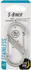 Nite Ize S-Biner Stainless Steel Dual Carabiner 3 - Stainless