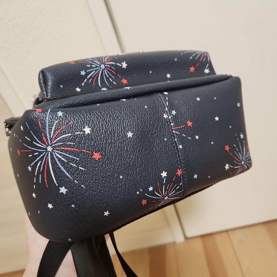 Coach Fireworks Pattern Navy Backpack - image 6