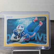 Panini 2020 Score Football Deep Dive Yellow Josh Allen DD-JA Buffalo Bills