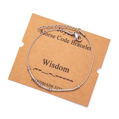 Weisheit Morsecode Armbänder für beste Freundin Mutter Kollegin Schwester Tochter Inspira