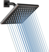 Oil Rubbed Bronze Shower Head 8 Inch High Pressure Square Rain Shower Head Luxu