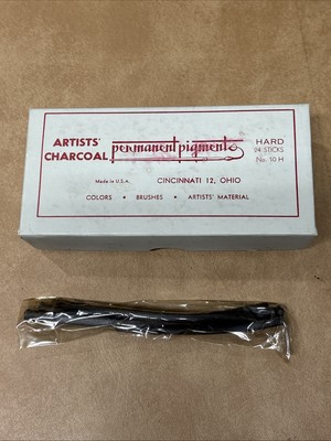 Artista  Charcoal Permanent Pigments Hard 24 Sticks No 10 H (3 Packs Of 8)