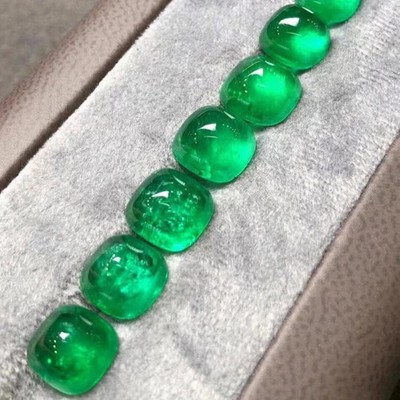 Lab Grown Columbian Emeralds Sugar Tower Cut 0.5-5ct AGL for Jewelry Making