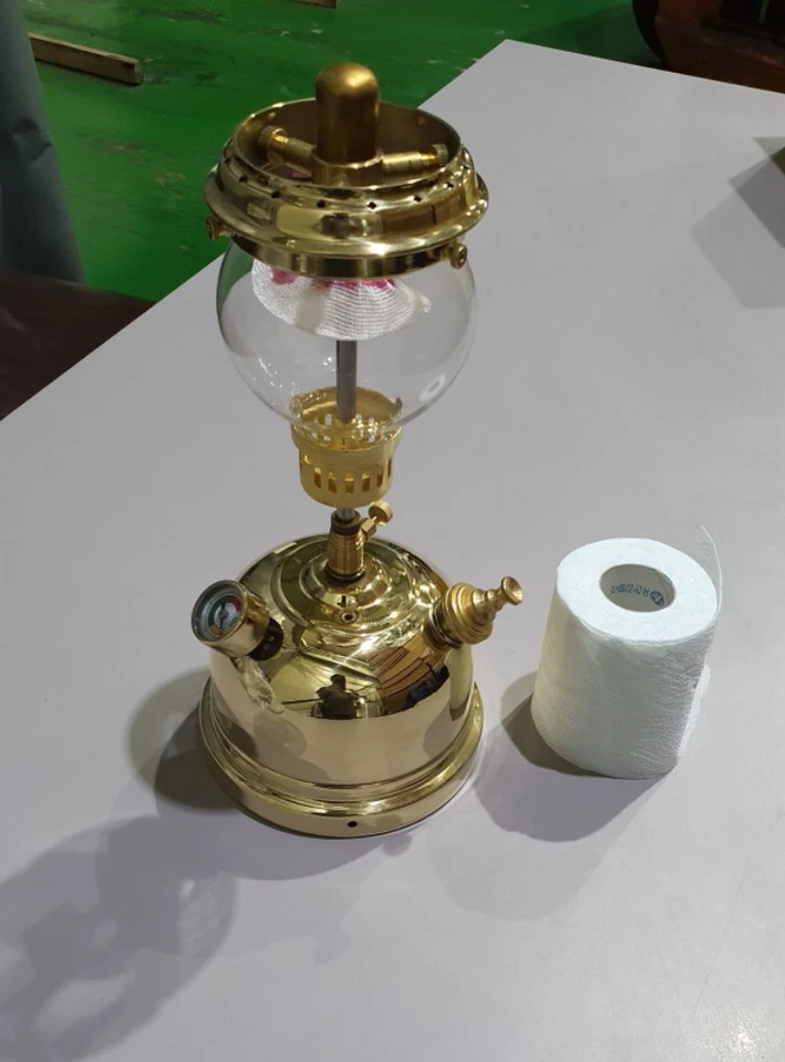 Linterna de mesa estilo Tilley lámpara de latón personalizada TL1 Foto 4 de 4