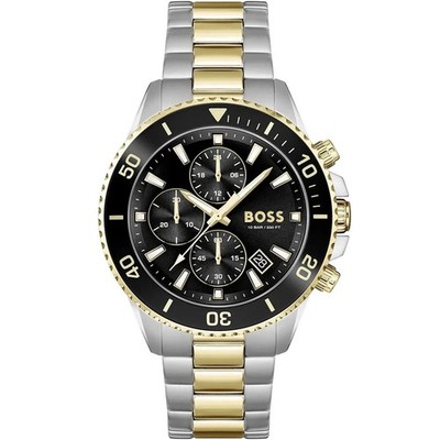 HUGO BOSS HB 1513908 ADMIRAL GOLD SILBER ORIGINAL HERREN UHR - BRANDNEU IN BOX