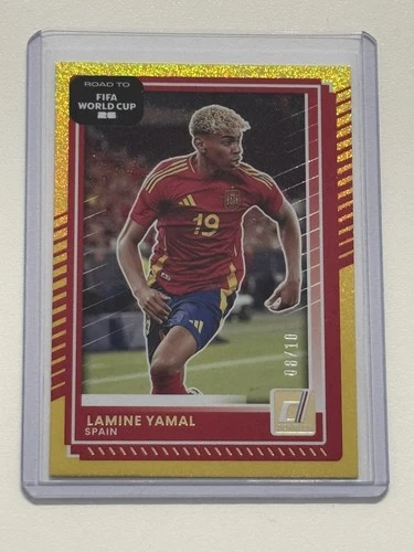 2026 panini donruss road to Fifa world cup 26-Lamine yamal spain true gold 8/10