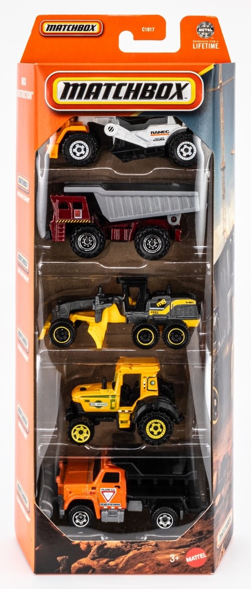 2025 Matchbox MBX Construction 5-Pack | Chevy | Scraper Ranec
