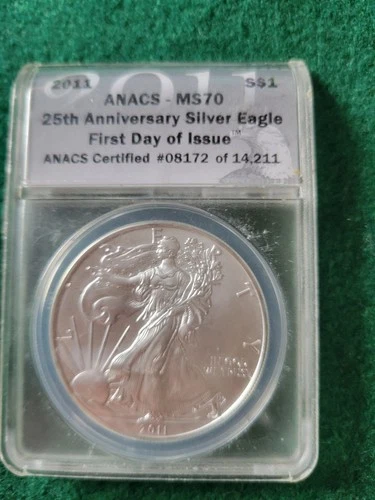 2011(S) American Silver Eagle NGC MS70 First Day of Issue