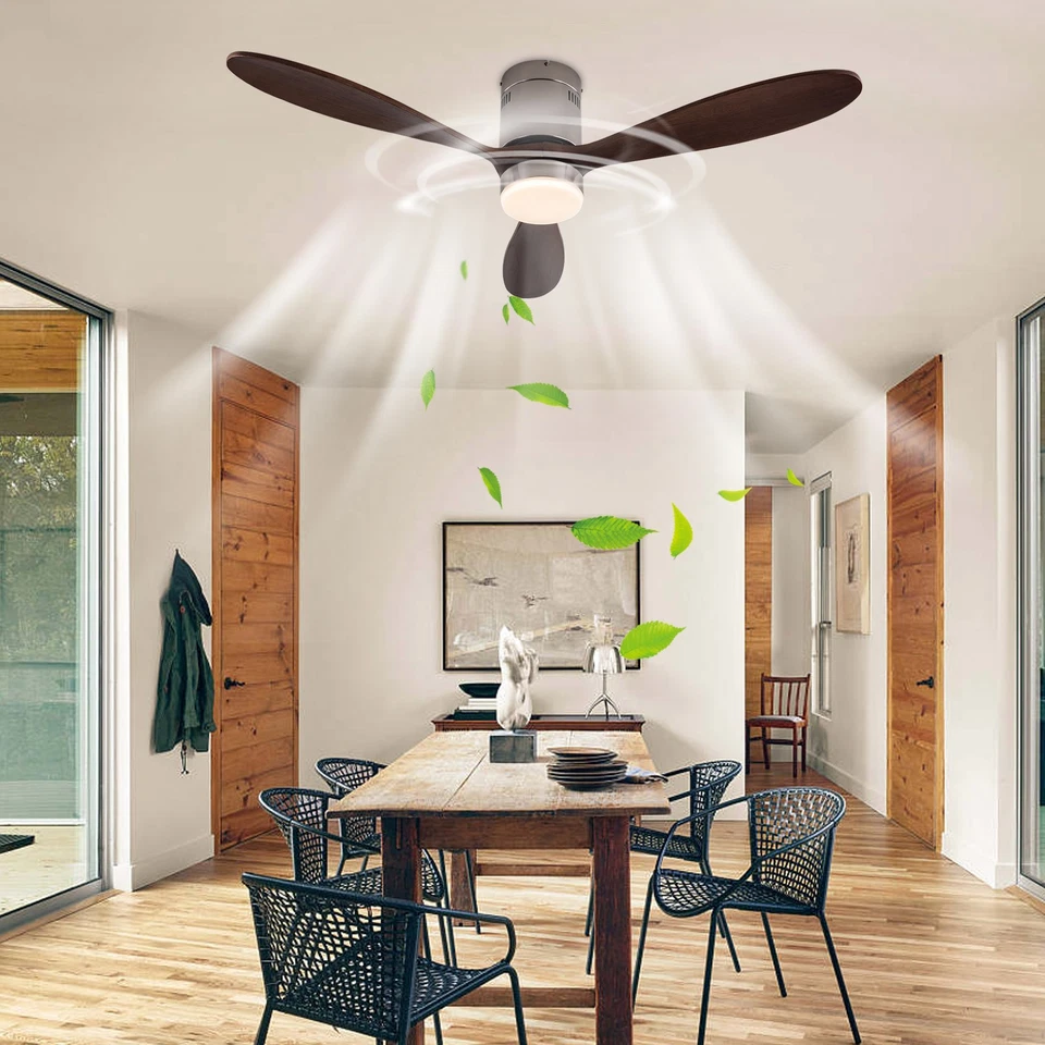 Ceiling Fan with Dimmable Light 6-speed Adjustable Ceiling Fan 52 Inch Smart - Image 4 of 4