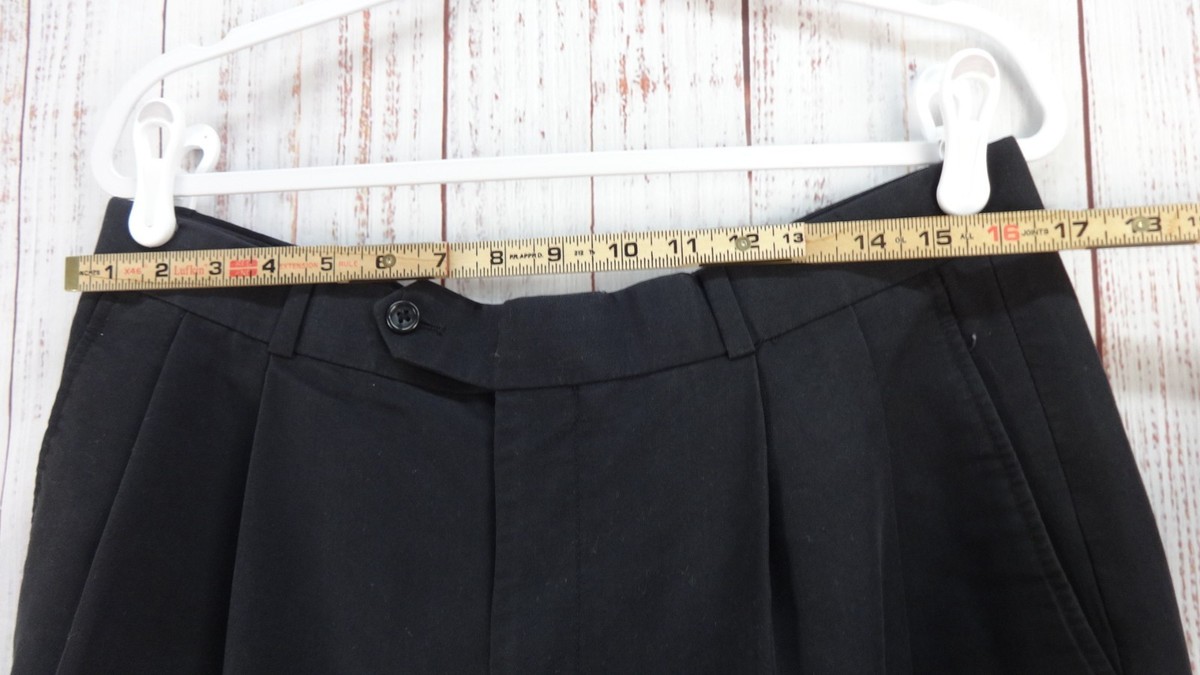 Methode Dress Pants Mens 36 Black Straight Leg Pleated View 5