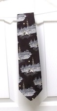 Vintage Men's Necktie - Prince Consort - 100 Polyester - Brown