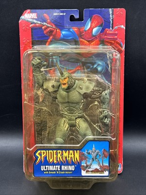 2004 Spiderman ULTIMATE RHINO w SMASH n CHRUSH ACTION Marvel Toy Biz LOOK HERE