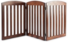 Wooden Freestanding Foldable Dog Gate, Pet Gate Indoor, Dog Gates for Doorway...