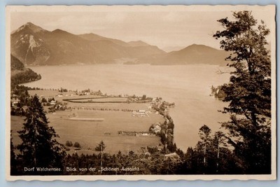 Bavaria Germany Postcard Walchensee Village Kochel c1920's RPPC Photo