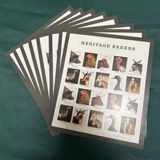 2021 Heritage Breeds Forever Stamps - Scott #5583-92 MNH- 100 PCS IN TOTAL
