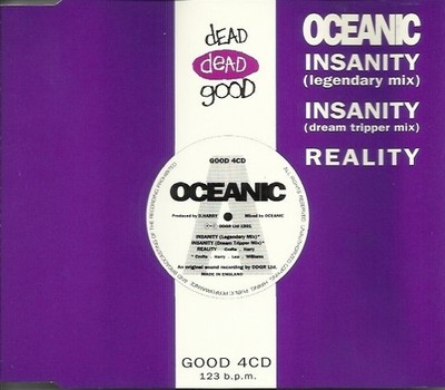 Oceanic - Insanity' CD Single Dance House Techno VGC LOOK!!