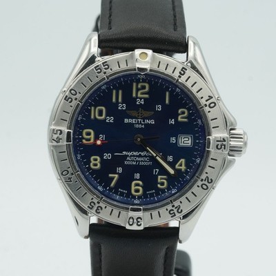Breitling Superocean Automatic A17040 Men's Watch Steel 1 9/16in Pretty BR655