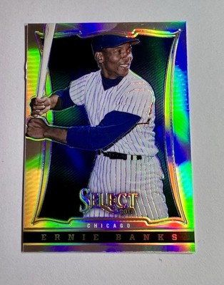 2013 Panini Select Ernie Banks Silver Prizm #111 Chicago Cubs HOF