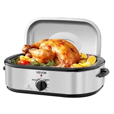 VEVOR Roaster Oven, 14QT Fast-Cooking Turkey Roaster, 150-450℉ Adjustable Temper