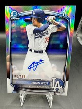Aidan West Bowman Chrome 2025 Refractor /499 Auto