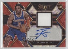 2022 Panini Select Rookie Jersey Red Wave Prizm Trevor Keels #RJA-TVK Auto 0m89