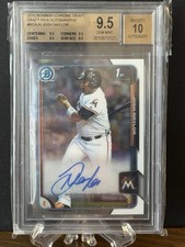 2015 Bowman Chrome Draft #BCA-JN Josh Naylor Autograph BGS 9.5 True Gem Auto 