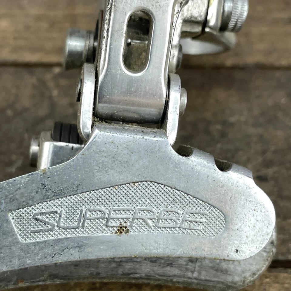 De colección SunTour Superbe Desviador Delantero Abrazadera 28.6mm Carretera Doble 2x Bicicleta 95g Foto 3 de 4