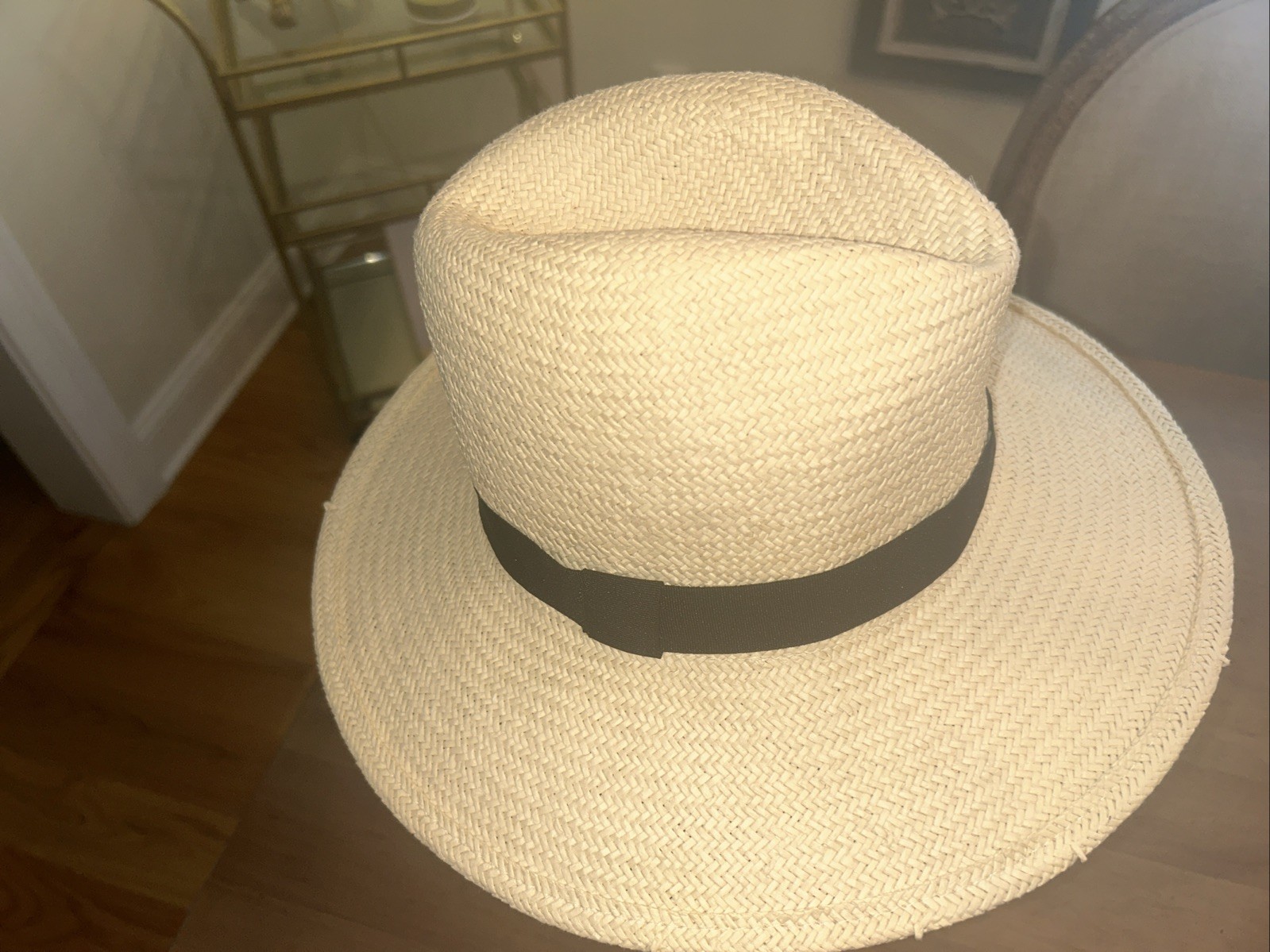 RAFFIA HAT “FEDORA” MINT!!! - image 2