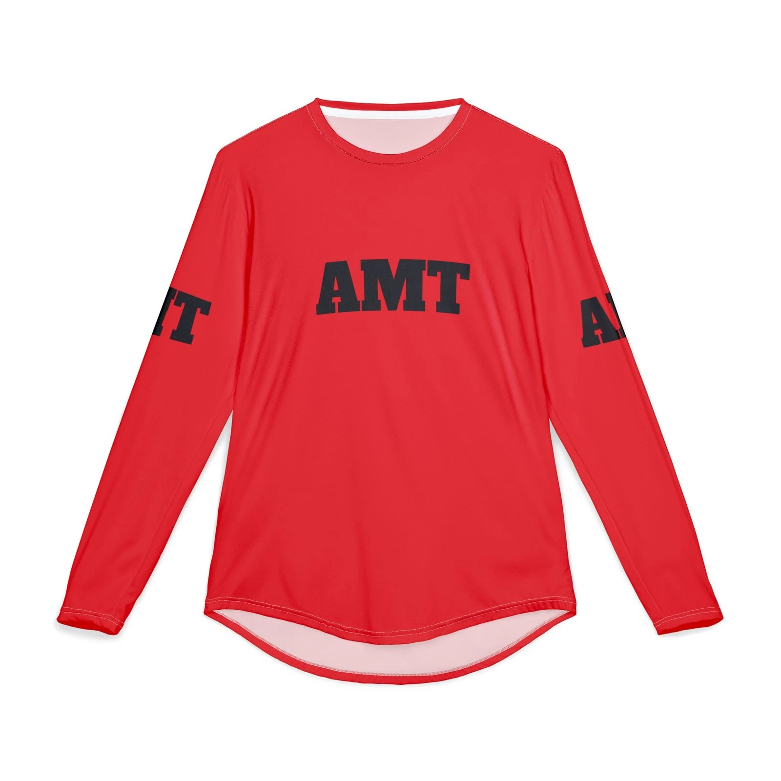 AMT Men's UV Protection Red Long Sleeve Shirt, Aviation Maintenance, MRO