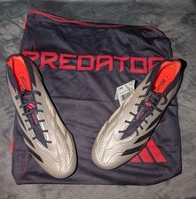New Adidas Predator Elite SG Soccer Cleats Platinum Metallic Men  s Size 8 ID0913