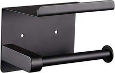 Adhesive Toilet Paper Holder with Shelf, SUS304 Stainless Steel Toilet Paper