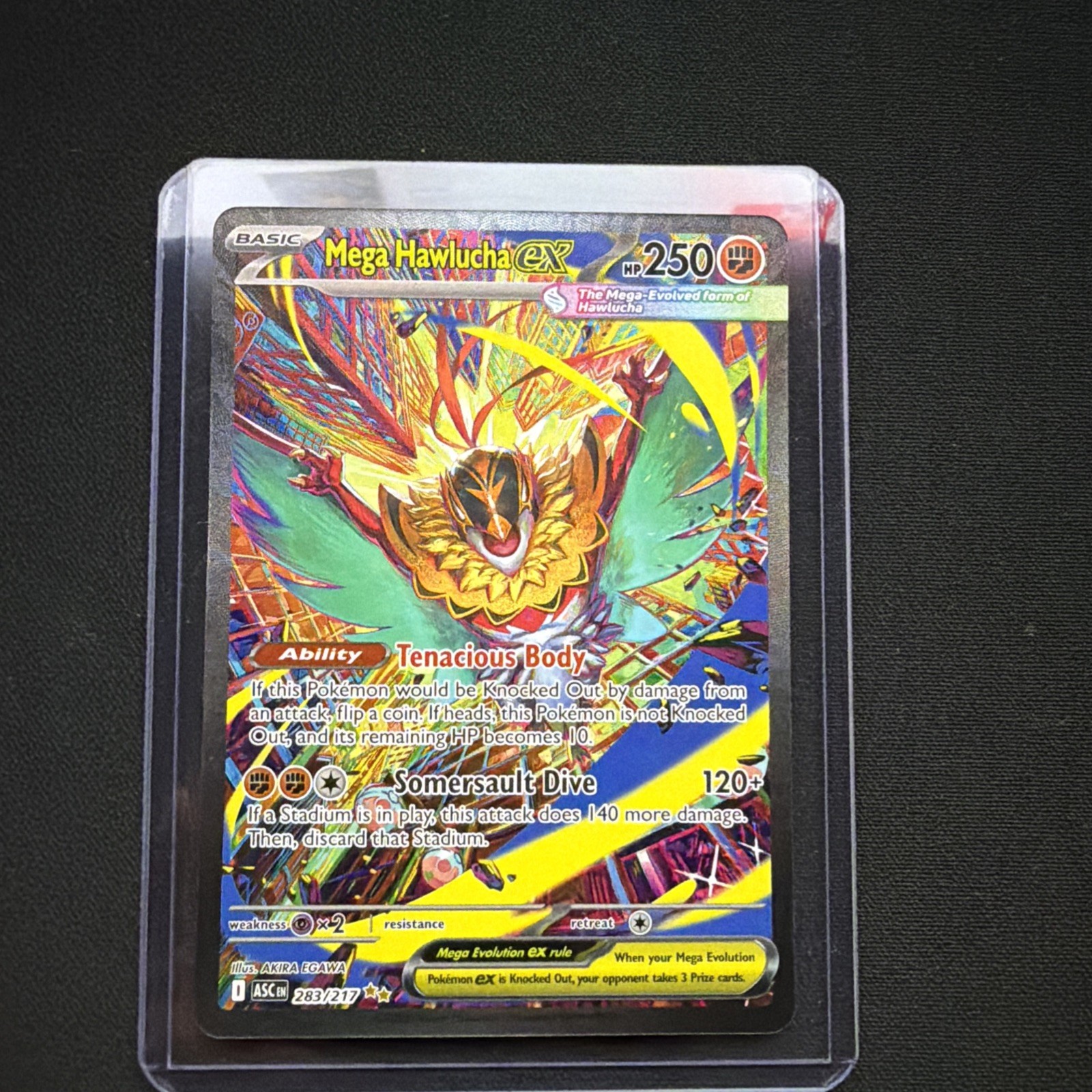 Pokémon TCG Mega Hawlucha Ex  283/217 Ascended Heroes Illustration Rare NM/M