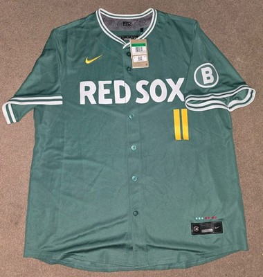 NWT Boston Red Sox #11 City Connect Nike Jersey Green Monster XL