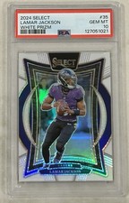 2024 Select - LAMAR JACKSON White Prizm SSP /35 CASE HIT PSA 10 Ravens POP 6 🔥