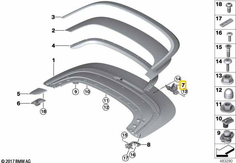 2017-2023 Rolls Royce Dawn RR6 Rear Left & Right Folding Top Hinge Set of 2 OEM