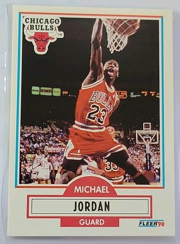 Michael Jordan 1990-91 Fleer Basketball Card #26 Chicago Bulls