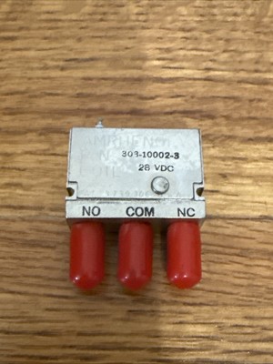 Amphenol 303-10002-3 Relay 28VDC NO COM NC SMA See Pics Used