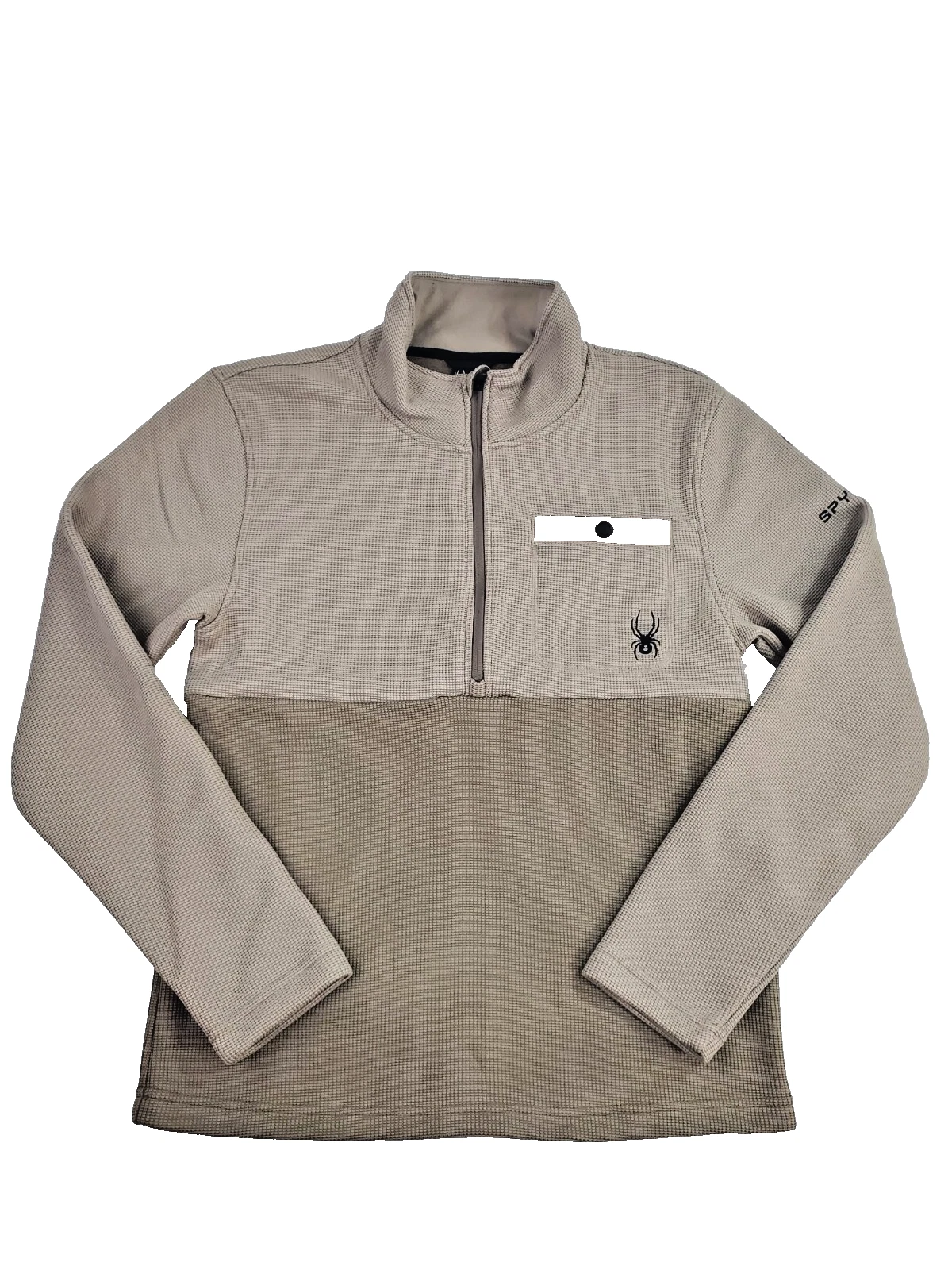 Spyder Men's Tan Half-zip Sweater Sweatshirt Pullover