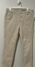 NWT Pilcro Anthropologie Ivory Corduroy High Rise Skinny Pants Size 32