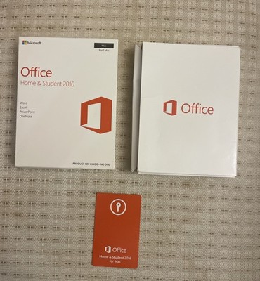 Microsoft Office 2016 Home And Student  Mac 2016 No Disc License Key Only