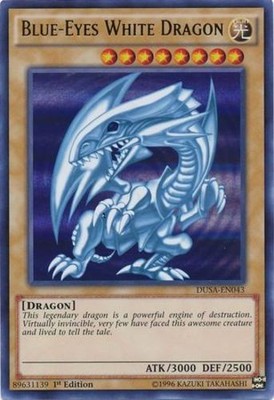 Yugioh! LP Blue-Eyes White Dragon - DUSA-EN043 - Ultra Rare - 1st