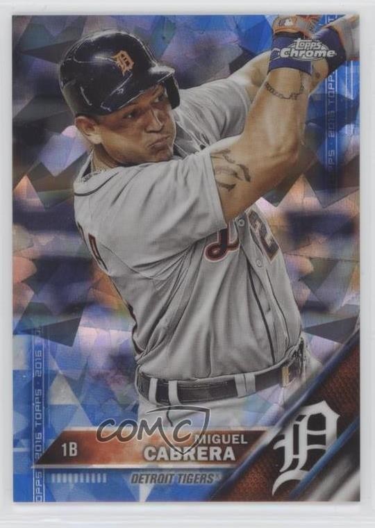 2016 Topps Box Set Chrome Sapphire Edition /250 Miguel Cabrera #250 on7
